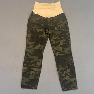 Gap Womens Maternity Camo Skinny Ankle Pull On Pants Size 6 Cropped Green